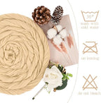 Showgeous 16 Pack Beige Cheesecloth Table Runner 17 x 108 Inch - Image 3