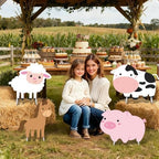 Farm Animals Party Decorations, Large Farm Animals Cardboard Cutouts - Image 6