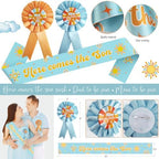 Here Comes the Son Baby Shower Decorations for Boy, Boho Sun Baby Shower Party Supplies, It's A Boy Gender Reveal Décor, Retro Sun You Are My Sunshine Baby Shower - Image 4