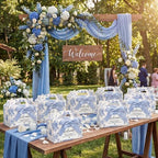 Jaloro 24 Set Blue Chinoiserie Wedding Welcome Boxes 9x6x6 Gable - Image 5