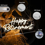 Britrio Happy Retirement Led Neon Light Sign Retirement Party Decoration - Image 3