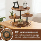 4 Tier Cupcake Tower Stand,360° Rotating Wood Cake Stand for 50 Cupcakes,Dessert Table Display Stands for Wedding Birthday Party Decoration Baby Shower Tea Party - Image 4