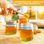 Mason Jars, 8 OZ, 12 Pack with Lids and Bands, Glass Canning Jars for Canning, Pickling, Preserving, Jam, Honey, Wedding Favors, Shower Favors (12 Pack) (Regular Mouth) - Image 4
