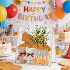 73Pcs Baby Shower Prizes for Game Winners Lotus Cheese Board Fork Butter Spreaders straight knife spatula Coasters Towel Artificial Eucalyptus Stems Cards and Gift Bags for Guests Bridal Birthday,6Set - Image 4