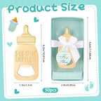 50Pack Poppin Bottle Openers for Baby Shower Favors Boy Baby Shower Return Gifts Decorations and Blue Souvenirs - Image 2