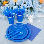 MirthMood 350 Pcs Blue Party Plates, Disposable Dinnerware Set for party - Image 5