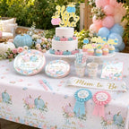 Pumpkin Gender Reveal Decorations - Fall Baby Shower Party Set With Tableware,Banner,Box,Balloon Arch What Will Our Little Pumpkin Be Decorations for Fall He or She Gender Reveal Party - Image 4
