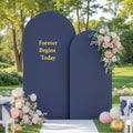 Navy Blue Arch Covers Backdrop Set of 2 Wedding Arch Covers Stretchy Backdrop Decorations Baby Shower Bridal Shower Photo Birthday Party Graduation Arch Covers 7.2 and 6ft Spandex by LittleFunny