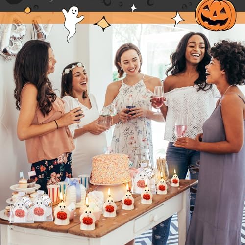Lounsweer 25 Sets Halloween a Little Boo Is Almost Due Baby Shower Favors - Image 6