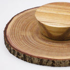 Wood Cake Stand 10-12 Inch, Natural Wedding Cake Table Display Stands, Rustic Large Cake Decorating Supplies for Party/Baby Showers/Reception/Event - Image 7