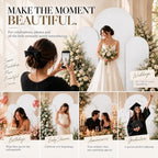 Set of 3 Stretchy Wedding Arch Backdrop Covers, 7.2FT, 6.6FT & 6FT - Image 7