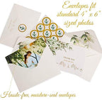 VNS Creations 100 Thick & Sturdy Blank Wedding Thank You Cards 4x6 Inches - Image 6
