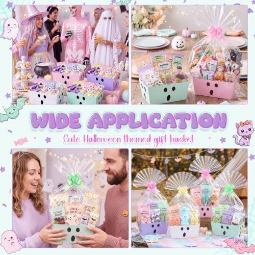 Funnymoom 24 Pack Ghost Halloween Boo Basket For Gifts Empty Bulk - Image 5