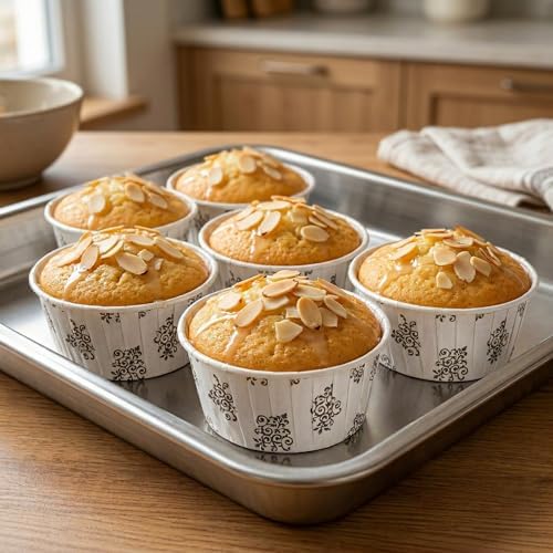 Restaurantware 5 oz Vintage Floral Paper Baking Cups, Pleated, 200 Ct - Image 3