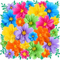 Geyee 40 Pcs Mexican Giant Paper Flowers Leaves Set, 24 Pcs Large Mexico Tissue Paper Flowers and 16 Green Leaves for Mexican Party Wedding Archway Fiesta Birthday Decoration 20" 10'' by Geyee