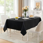6 Pack Satin Table Cover Rectangle, 60 x 120 Inches, Black - Image 5