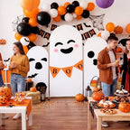 3 Pcs Halloween Arch Backdrop Covers, Boo Ghost Arch Cover - Image 5