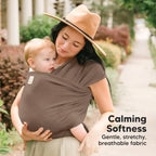 KeaBabies Baby Wrap Carrier, All in 1 Original Baby Carrier (Saddle Brown) - Image 3