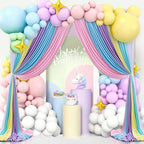 Party Backdrop Curtain 15ftx7ft - Pastel Wrinkle Free Satin Drapes - Image 4