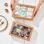 24Pcs10 x7x2.5 Professional Cookies Boxes with With Clear Window - Image 4