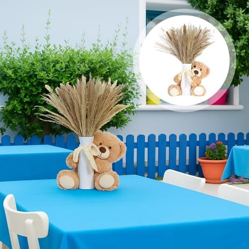 Canlierr 12 Sets Baby Shower Centerpieces Bear Vase Pampas,Ceramics,Boho - Image 6