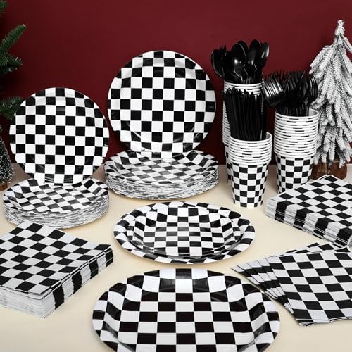 Pickmesh 400 Pcs Race Car Birthday Party Supplies Plates Napkins Serve 50 - Image 4
