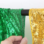 Poise3EHome Green Sequin Backdrop Curtains, 4 Panels 2FTx8FT Glitter Background for Party Birthday Party Baby Shower Wedding Christmas Thanksgiving Halloween Holiday Festival Decor - Image 4