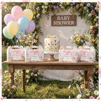 Jaloro 24 Sets Wildflower Wedding Welcome Box with Ribbon and Label 9x6x6'' Large Gable Boxes Paper Goodie Boxes Welcome Favor Kit for Wedding Bridesmaid Gift Bridal Baby Shower Birthday Party - Image 5