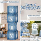Blue Jean Denim Baby Shower Decorations for Boy - Image 4