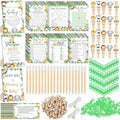 Sherr 476 Pcs Safari Baby Shower Games, 6 Sets Jungle Animal Activities by Sherr