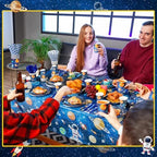 Potchen 452 Pcs Space Plates Napkins Party Supply, Dark Blue - Image 5