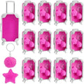 LemonRoad 36 Pcs Clear Mini Suitcase Party Favor Box, Rose Pink by Unknown