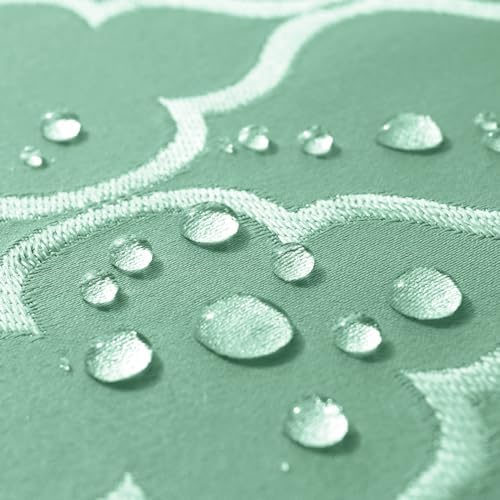 SASTYBALE Jacquard Tablecloth, Rectangle 60" x 120", Sage Green - Image 7