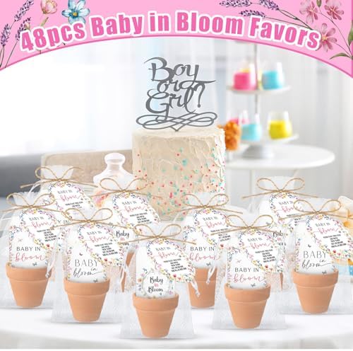 Reallnaive Baby Shower Party Favors Baby in Bloom Envelopes Seed Packets - Image 5