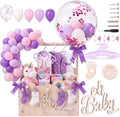 Purple, Wooden Baby Shower Crate Closet,Hollow by Yiyiring