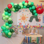 Caterpillar Theme First Birthday Balloon Arch Kit - Kids Hungry Caterpillar Party Balloon Garland Decorations, 150 Pcs Red And Green Balloon Backdrop Arch For Baby Shower - Image 4