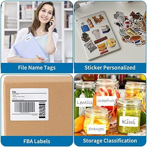 2” x 4” Shipping Labels 5000 Address Labels Printable, White Sticker Label Sheets for Laser Inkjet Printers (10 Labels/Sheet, 500 Sheets) - Image 4
