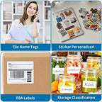 [2000 Sheets 12000 Labels] Shipping Labels 3 1/3"x4" Printable White 6 up Labels for Laser/Inkjet Printers, Mailing FBA Address Label Sticker Paper - Permanent Adhesive Label Blank - Image 7