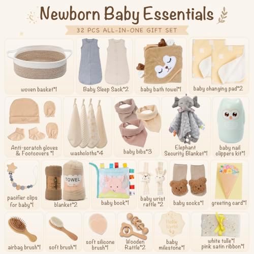30 Piece Baby Gift Basket – Luxury Curated Baby Gift Basket for Newborn - Image 3