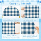 3 Pcs (6/5/4ft) Blue Jean Baby Shower Decorations Blue Jean is on the Way Decor Backdrops for Themed Baby Shower Party Gender Reveal Birthday Party Photo - Image 4
