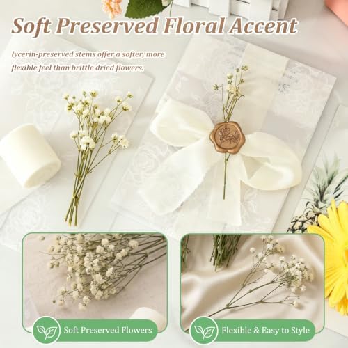 150PCS Wedding Invitation Kit, 5x7 Pre-Folded Vellum Jackets & Wax Seals - Image 4