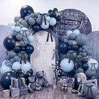 Gejoy 152 Pcs Blue Jean Baby Shower Decorations Denim Balloon Arch Kit by Gejoy