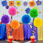 Tinlade 6 Pcs 14 Inch Classroom Party Decoration Pom Pom Supplies,Colorful - Image 5