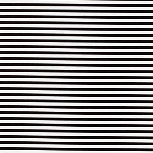 Jillson & Roberts All Occasion Reversible & Cut Lined Wrapping Paper Roll Bundle - Black and White Stripes and Dots (12.5 sq ft per roll, 75 Total Sq Ft) for Birthdays, Weddings, Graduations, Valentine's Day, Anniversaries, Christmas, 6 Pack - Image 3