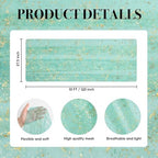 Artoid Mode 10Pcs Turquoise Gauze Gold Table Runner 10FT, Glitter Metallic Foil Sheer Dining Wedding Anniversary Holiday Table Decor for Home Party - Image 6