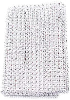 MaikOn Ribbon for Flower Bouquet, 24 Row 10 Yard Diamond Sparkling Rhinestone Mesh Ribbon Roll DIY Arts Crafts Wedding Birthdays Baby Shower Decorations - Silver, as described - Image 4