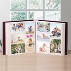 Large Photo Album Self Adhesive 4x6 5x7 3x5 8.5x11 Scrapbook Magnetic Album DIY Scrap Book Length 13 x Width 12.8 (Inches) 120 Sticky Pages Linen Cover DIY Photo Album (Pink) - Image 3
