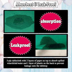 [6 Pack] Dark Green Paper Tablecloth Disposable for Rectangle Tables, 54 X 108 Inch Party Table Cover with Plastic Backing, Waterproof 3 Ply Table Cloth for Christmas Parties St. Patrick's Day - Image 6