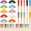 Yinkin 100 Pack Folding Hand Fans Bamboo for Party Favors, Multi Colors by Yinkin