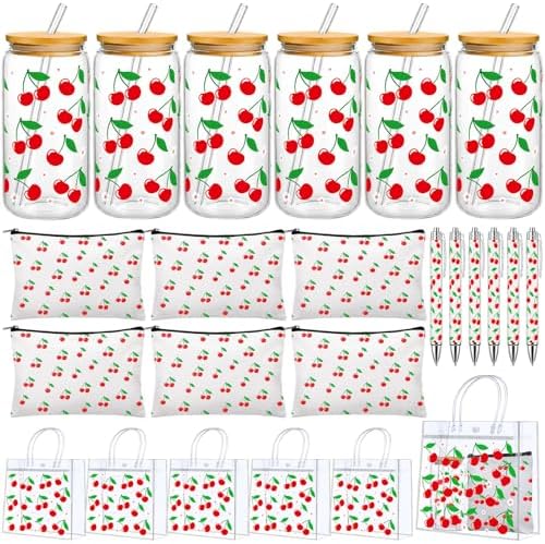 LemonRoad 24 Pcs Cherry Gift Sets Bulk for Women,Cherry Lover Gift Sets by Unknown